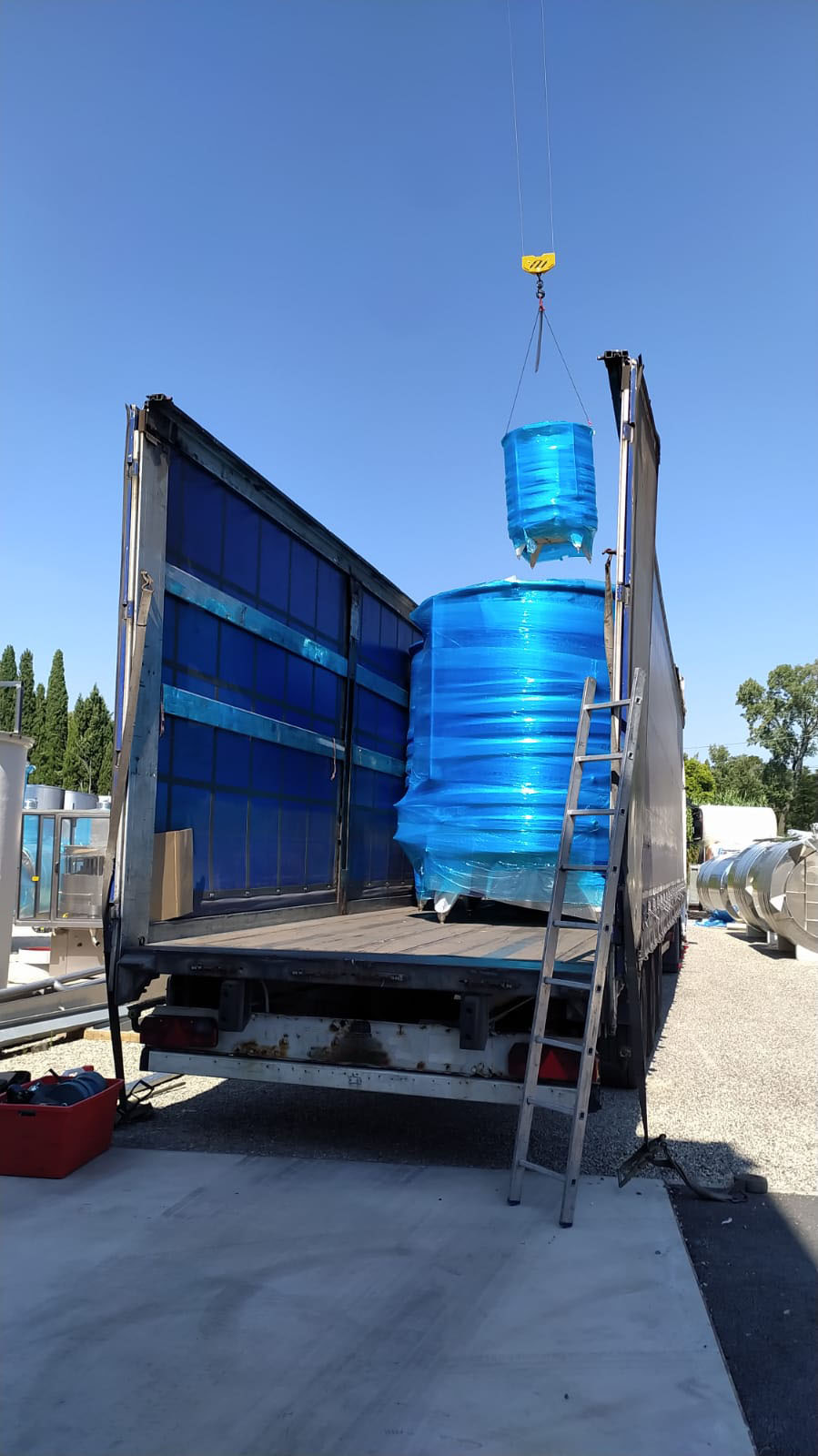 Truck on site