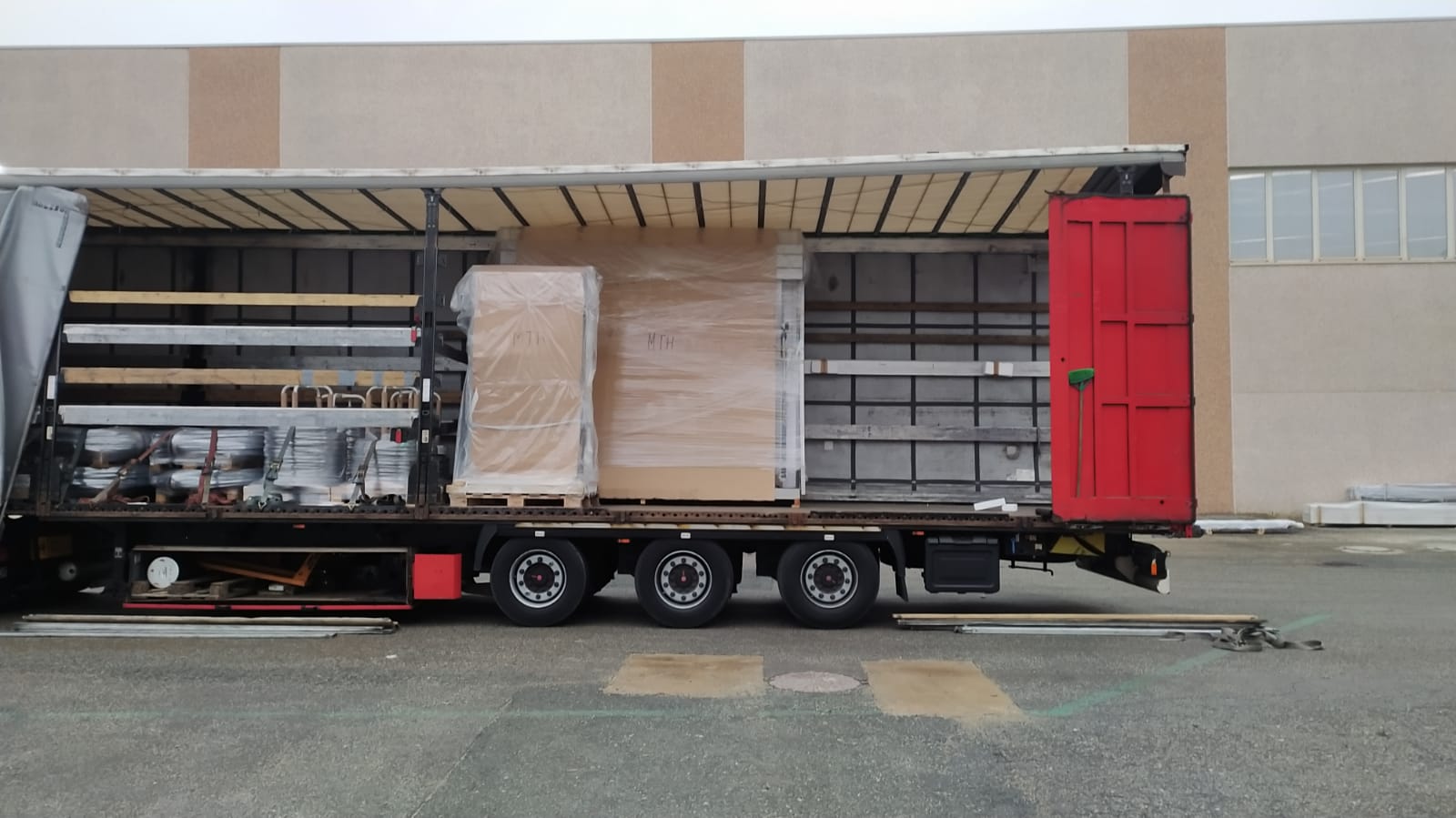 Truck in depot