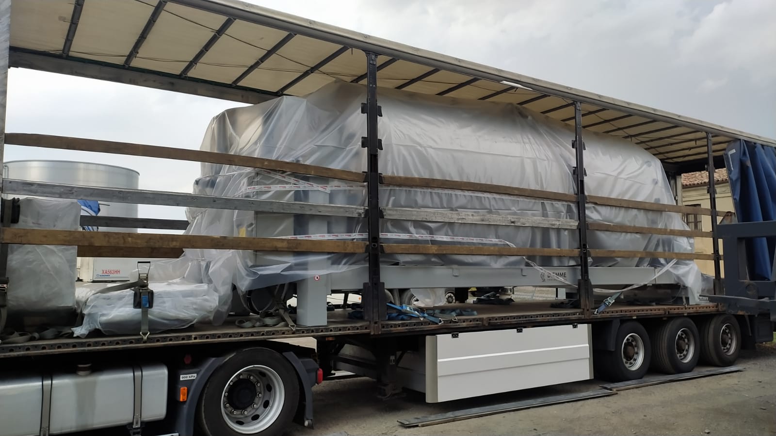 Truck getting loaded