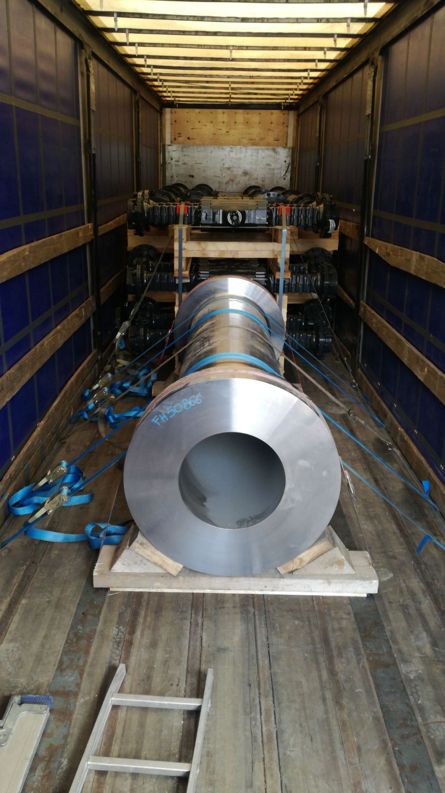 Truck being loaded